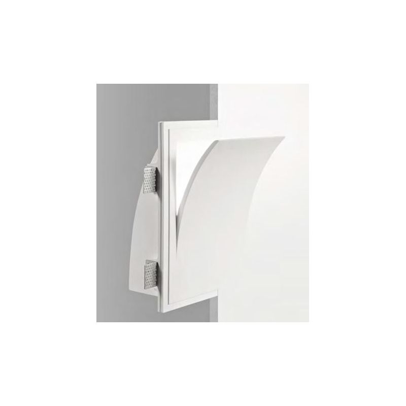 842 ISYLUCE APPLIQUE DA INCASSO IN GESSO LUCE INDIRETTA LAMPADINE E14 VERNICIABILE ISYLUCE - Cristalensi Shop Online