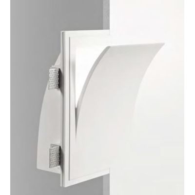 842 ISYLUCE APPLIQUE DA INCASSO IN GESSO LUCE INDIRETTA LAMPADINE E14 VERNICIABILE ISYLUCE - Cristalensi Shop Online