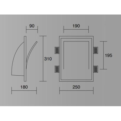 842 ISYLUCE APPLIQUE DA INCASSO IN GESSO LUCE INDIRETTA LAMPADINE E14 VERNICIABILE ISYLUCE - Cristalensi Shop Online