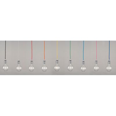 BOLLE SISTEMA DI ILLUMINAZIONE 6 LUCI CON CAVO SETA 200 CM CRISTALENSI OTTONE - Cristalensi Shop Online