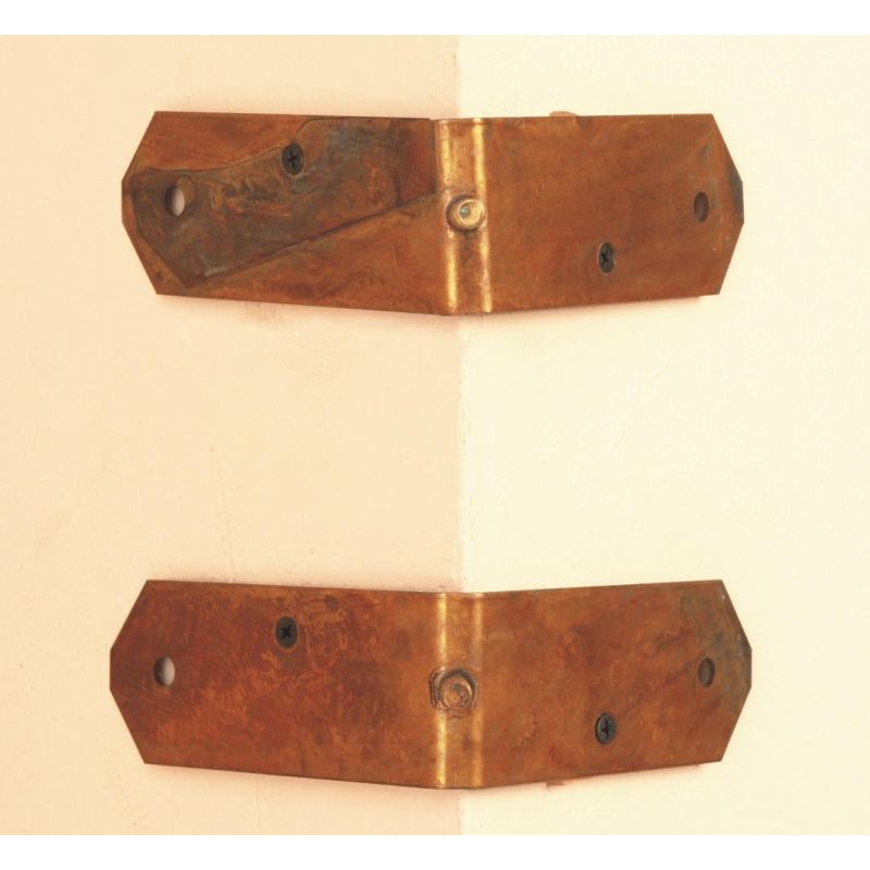 ANGOLARE 2 FASCE IN OTTONE PER ART. ERA E DREA CRISTALENSI OTTONE - Cristalensi Shop Online