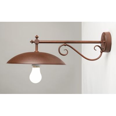 DREA APPLIQUE DA ESTERNO IN OTTONE AL NATURALE O VERNICIATO CORTEN O ANTRACITE CRISTALENSI OTTONE - Cristalensi Shop Online