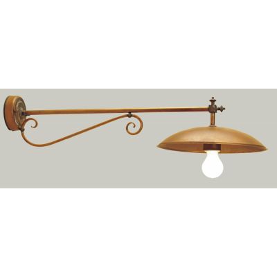 DREA APPLIQUE DA ESTERNO IN OTTONE AL NATURALE O VERNICIATO CORTEN O ANTRACITE CRISTALENSI OTTONE - Cristalensi Shop Online