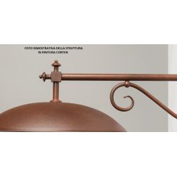 DREA APPLIQUE DA ESTERNO IN OTTONE AL NATURALE O VERNICIATO CORTEN O ANTRACITE CRISTALENSI OTTONE - Cristalensi Shop Online 2