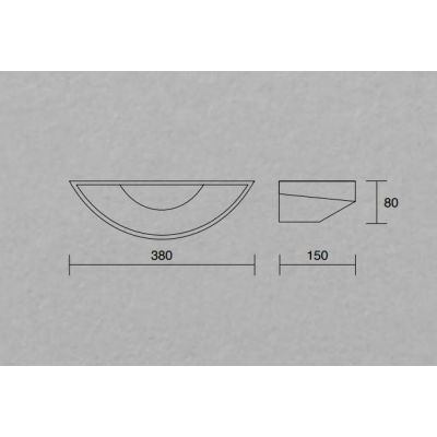 VENTAGLIO DI ISYLUCE APPLIQUE CERAMICA GESSO VERNICIABILE ATTACCO 1XE27 ECONOMICO ISYLUCE - Cristalensi Shop Online