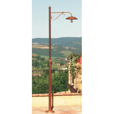 DREA LAMPIONE DA ESTERNO IN OTTONE NATURALE O VERNICIATO CORTEN O ANTRACITE CRISTALENSI OTTONE - Cristalensi Shop Online