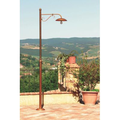 DREA LAMPIONE DA ESTERNO IN OTTONE NATURALE O VERNICIATO CORTEN O ANTRACITE CRISTALENSI OTTONE - Cristalensi Shop Online