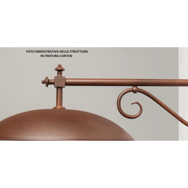 DREA LAMPIONE DA ESTERNO IN OTTONE NATURALE O VERNICIATO CORTEN O ANTRACITE CRISTALENSI OTTONE - Cristalensi Shop Online