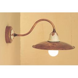 EMMA APPLIQUE IN OTTONE NATURALE E CERAMICA DECORATA CRISTALENSI OTTONE - Cristalensi Shop Online 2