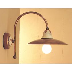 EMMA APPLIQUE IN OTTONE NATURALE E CERAMICA DECORATA CRISTALENSI OTTONE - Cristalensi Shop Online 2