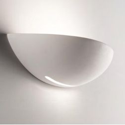 SHELL GRANDE DI ISYLUCE LARGHEZZA 44 CM IN GESSO VERNICIABILE 2XE27 MODERNA ISYLUCE - Cristalensi Shop Online 2