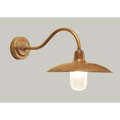 ERA APPLIQUE DA ESTERNO IN OTTONE NATURALE O VERNICIATO DI ANTRACITE O CORTEN IP43 CRISTALENSI OTTONE - Cristalensi Shop Online