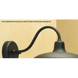 ERA LAMPADA PER ESTERNO IN OTTONE NATURALE O VERNICIATO IN ANTRACITE O CORTEN CRISTALENSI OTTONE - Cristalensi Shop Online 2
