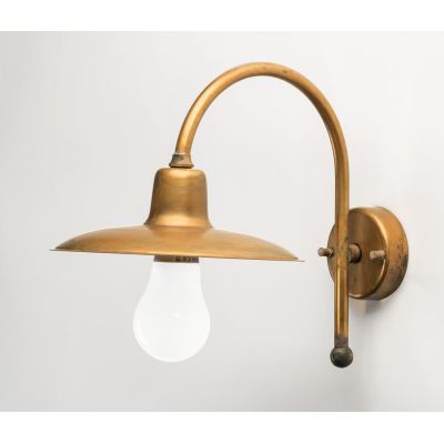 ERA APPLIQUE DA ESTERNO IN OTTONE NATURALE O VERNICIATO DI ANTRACITE O CORTEN CRISTALENSI OTTONE - Cristalensi Shop Online