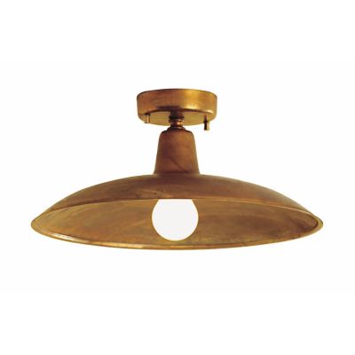 ERA PLAFONIERA D.38 DA ESTERNO IN OTTONE NATURALE O VERNICIATO DI ANTRACITE O CORTEN CRISTALENSI OTTONE - Cristalensi Shop Onlin