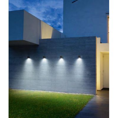 CAPRI APPLIQUE CUBO PER ESTERNO IP54 BIANCO ANTRACITE GU10 LED ISYLUCE ECONOMICO ISYLUCE - Cristalensi Shop Online