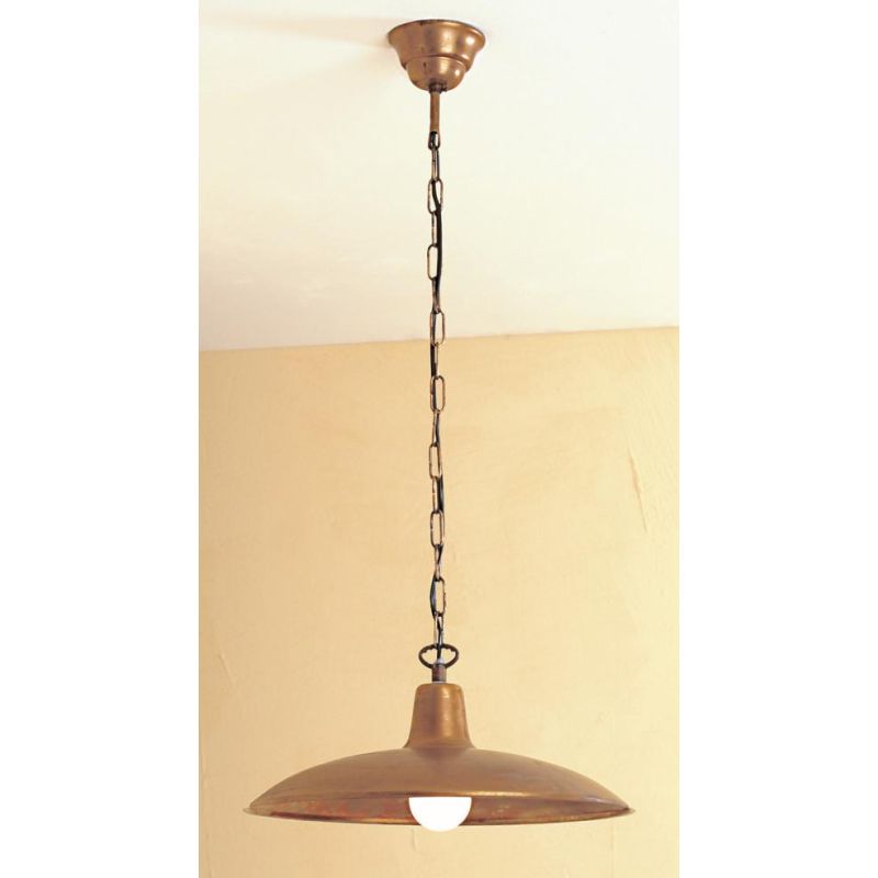 ERA SOSPENSIONE D.38 DA ESTERNO IN OTTONE NATURALE O VERNICIATO DI ANTRACITE O CORTEN CRISTALENSI OTTONE - Cristalensi Shop Onli
