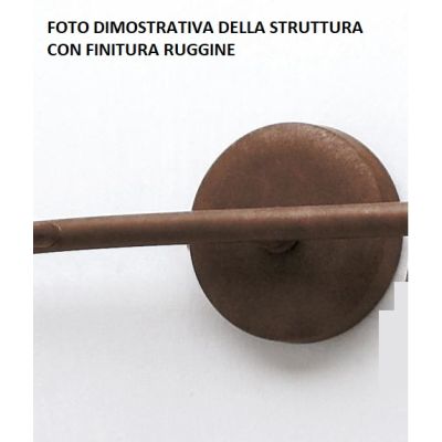 EYA BINARIO IN OTTONE NATURALE CON SPOT O VERNICIATO IN ANTRACITE O RUGGINE CRISTALENSI OTTONE - Cristalensi Shop Online