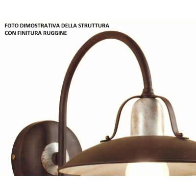 FONSO APPLIQUE IN OTTONE NATURALE O VERNICIATO DI RUGGINE CRISTALENSI OTTONE - Cristalensi Shop Online