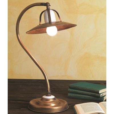 FONSO LAMPADA IN OTTONE NATURALE O VERNICIATA DI COLORE RUGGINE CRISTALENSI OTTONE - Cristalensi Shop Online