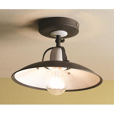 FONSO PLAFONIERA IN OTTONE NATURALE O VERNICIATO IN COLORE RUGGINE CRISTALENSI OTTONE - Cristalensi Shop Online