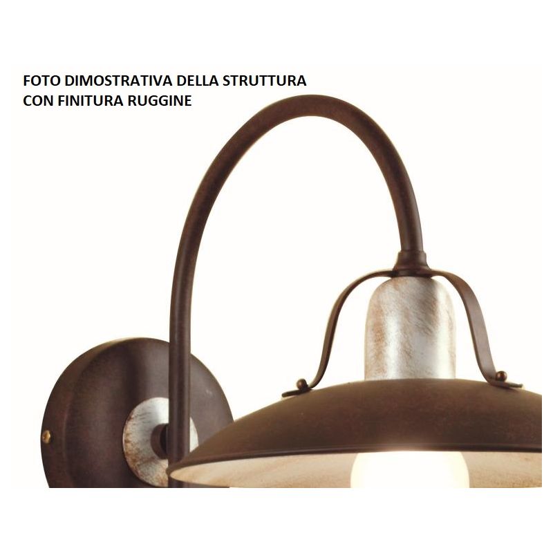 FONSO PLAFONIERA IN OTTONE NATURALE O VERNICIATO IN COLORE RUGGINE CRISTALENSI OTTONE - Cristalensi Shop Online