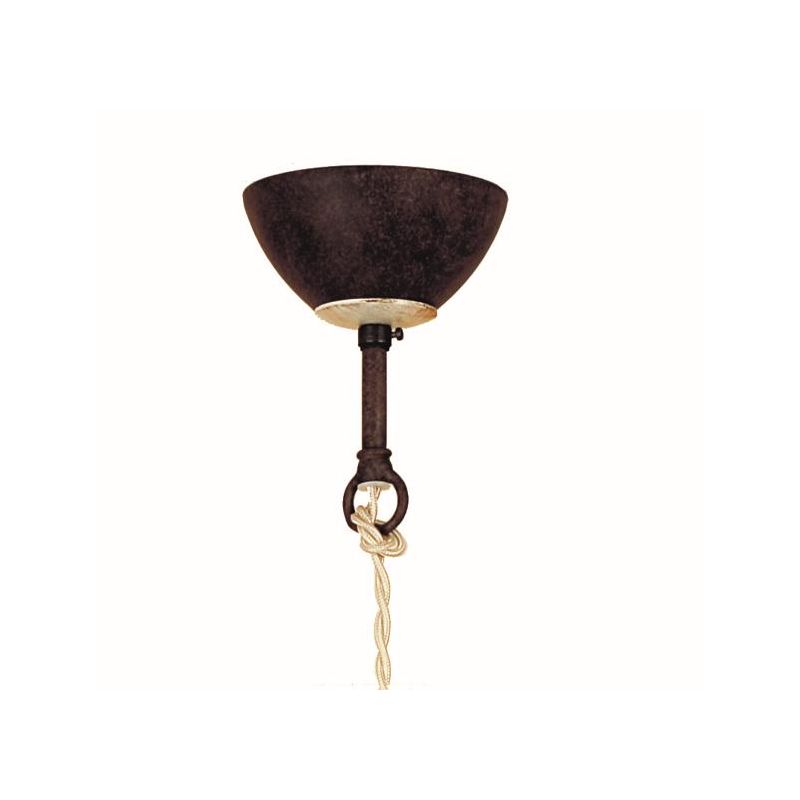 FONSO SOSPENSIONE IN OTTONE NATURALE O VERNICIATA DI COLORE RUGGINE CRISTALENSI OTTONE - Cristalensi Shop Online