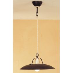 FONSO SOSPENSIONE IN OTTONE NATURALE O VERNICIATA DI COLORE RUGGINE CRISTALENSI OTTONE - Cristalensi Shop Online 2