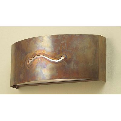 GORGONA BAFFO APPLIQUE PER ESTERNO FASCIA OTTONE IP66 CON TAGLIO FRONTALE CRISTALENSI OTTONE - Cristalensi Shop Online