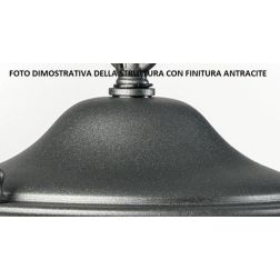 GORGONA GIGLIO APPLIQUE PER ESTERNO FASCIA OTTONE IP66 CON DISEGNO FRONTALE CRISTALENSI OTTONE - Cristalensi Shop Online 2