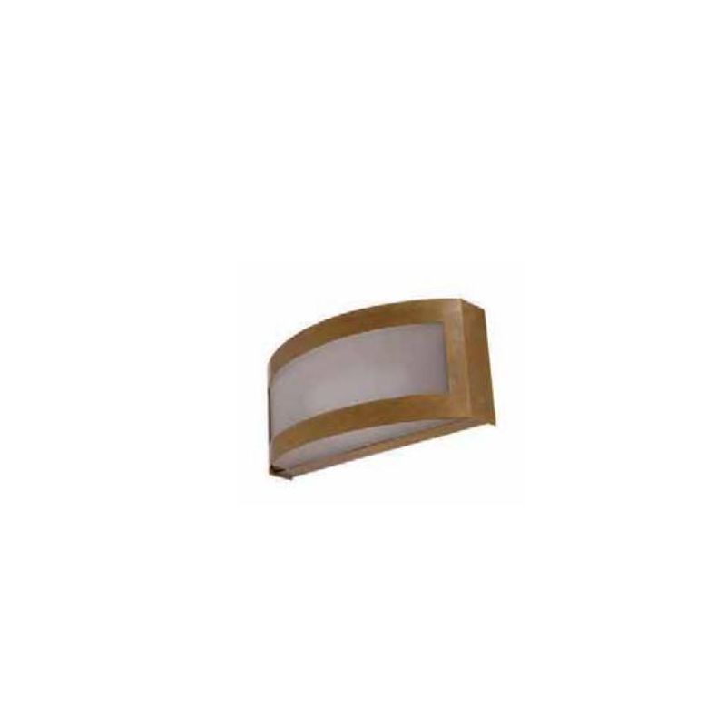 GORGONA A30 OPEN APPLIQUE CON FASCIA IN OTTONE NATURALE O VERNICIATO CORTEN O ANTRACITE CRISTALENSI OTTONE - Cristalensi Shop On