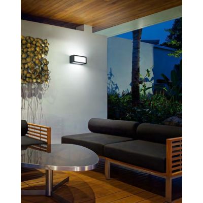 DECO' APPLIQUE ESTERNO IP54 BIANCO ANTRACITE CORTEN E NERO 1XE27 ISYLUCE MODERNO ISYLUCE - Cristalensi Shop Online