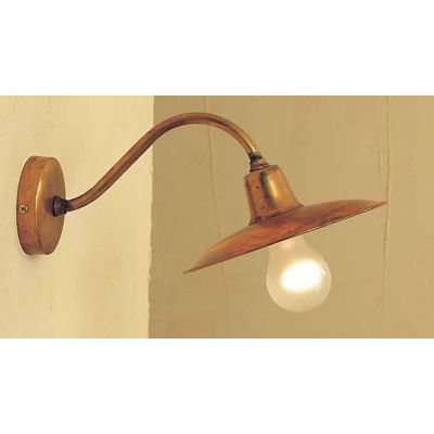 MAX A D.20 CM APPLIQUE IN OTTONE NATURALE O VERNICIATO DI RUGGINE O ANTRACITE CRISTALENSI OTTONE - Cristalensi Shop Online