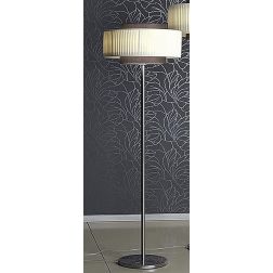 LIU' PIANTANA IN ACCIAIO SATINATO CON PARALUME PLISSE DOPPIO VOLUME CRISTALENSI OTTONE - Cristalensi Shop Online 2