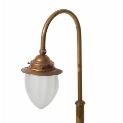 PICO PALO H 105 DA ESTERNO IN OTTONE NATURALE O VERNICIATO IN CORTEN O ANTRACITE CRISTALENSI OTTONE - Cristalensi Shop Online 2