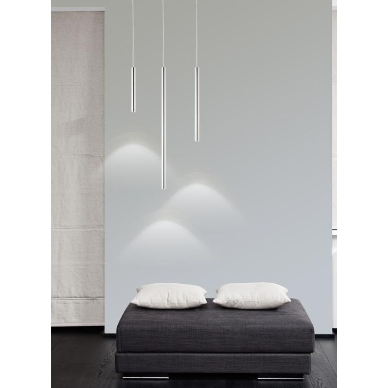 STILED S50 SOSPENSIONE A LED IN METALLO CROMATO DIAMETRO 2,5 CM CRISTALENSI OTTONE - Cristalensi Shop Online