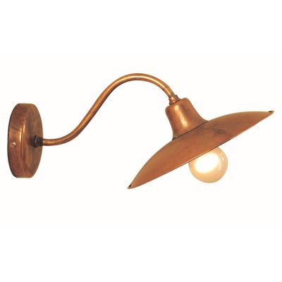 TEO A25 APPLIQUE IN OTTONE NATURALE O VERNICIATO IN ANTRACITE O RUGGINE CRISTALENSI OTTONE - Cristalensi Shop Online