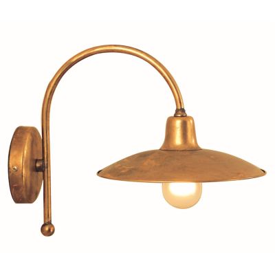 TEO AC25 APPLIQUE IN OTTONE NATURALE O VERNICIATO IN ANTRACITE O RUGGINE CRISTALENSI OTTONE - Cristalensi Shop Online