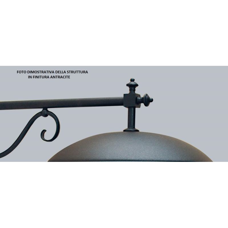 TEO PL43 PLAFONIERA IN OTTONE NATURALE O VERNICIATO IN ANTRACITE O RUGGINE CRISTALENSI OTTONE - Cristalensi Shop Online