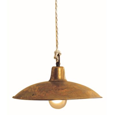 TEO S30 SOSPENSIONE IN OTTONE NATURALE O VERNICIATO IN ANTRACITE O RUGGINE CRISTALENSI OTTONE - Cristalensi Shop Online