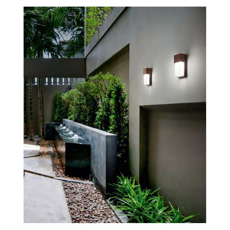 SECTION APPLIQUE ESTERNO IP54 DI ISYLUCE BIANCO ANTRACITE CORTEN 1XE27 ECONOMICO ISYLUCE - Cristalensi Shop Online