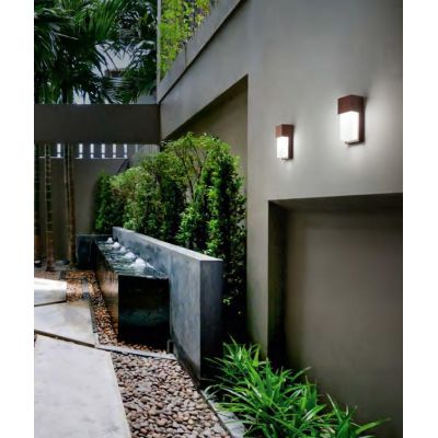SECTION APPLIQUE ESTERNO IP54 DI ISYLUCE BIANCO ANTRACITE CORTEN 1XE27 ECONOMICO ISYLUCE - Cristalensi Shop Online