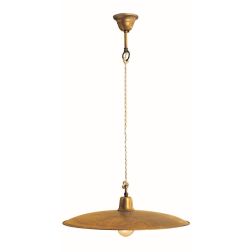 TEO S43 SOSPENSIONE IN OTTONE NATURALE O VERNICIATO IN ANTRACITE O RUGGINE CRISTALENSI OTTONE - Cristalensi Shop Online 2