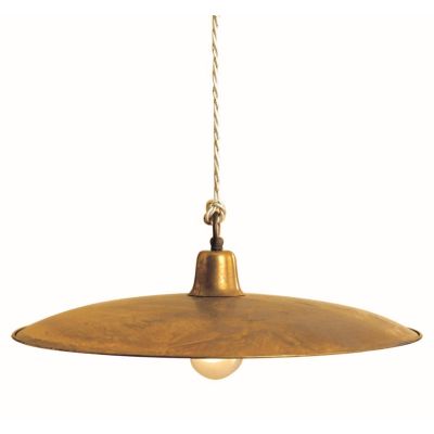 TEO S43 SOSPENSIONE IN OTTONE NATURALE O VERNICIATO IN ANTRACITE O RUGGINE CRISTALENSI OTTONE - Cristalensi Shop Online