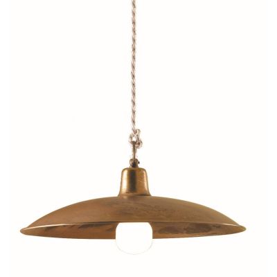 TEO SS36 SOSPENSIONE SALISCENDI IN OTTONE NATURALE O VERNICIATO IN ANTRACITE O RUGGINE CRISTALENSI OTTONE - Cristalensi Shop Onl