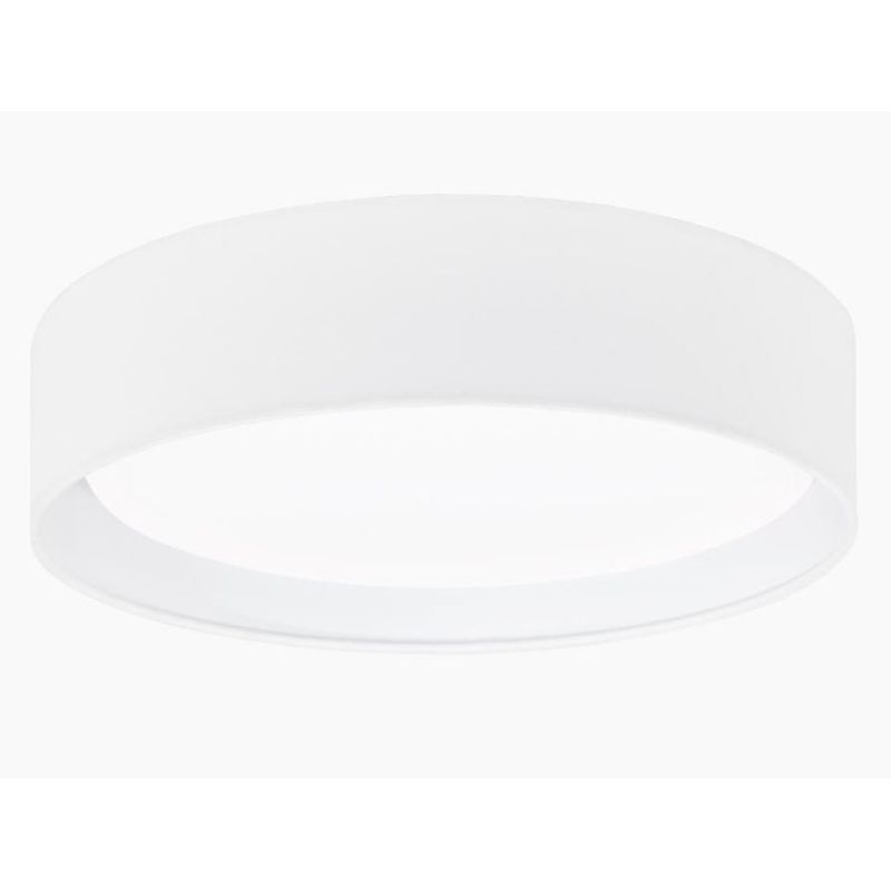 PASTERI PLAFONIERA IN TESSUTO COLORE BIANCO DIAMETRO 32CM CON LED INTEGRATO EGLO - Cristalensi Shop Online