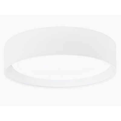 PASTERI PLAFONIERA IN TESSUTO COLORE BIANCO DIAMETRO 32CM CON LED INTEGRATO EGLO - Cristalensi Shop Online