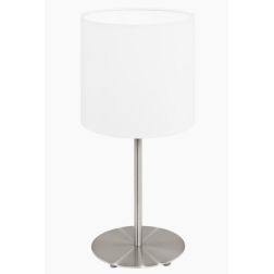 PASTERI LAMPADA TAVOLO ABAT-JOUR IN TESSUTO COLORE BIANCO ALTEZZA 40 CM EGLO - Cristalensi Shop Online 2