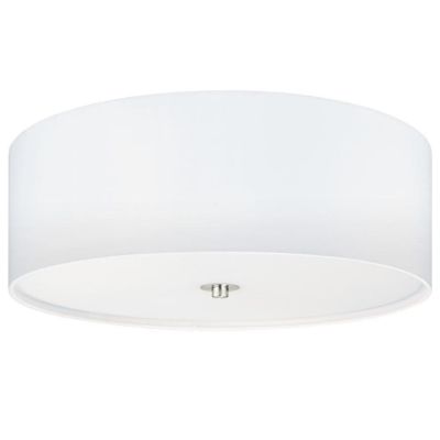 PASTERI PLAFONIERA IN TESSUTO COLOR BIANCO D 47,5 EGLO - Cristalensi Shop Online