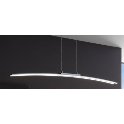 LASANA SOSPENSIONE IN METALLO CROMATO A LED INTEGRATO DA 30W D. 90 EGLO - Cristalensi Shop Online